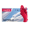 Перчатки нитриловые (красный) MediOk  M  100шт упк