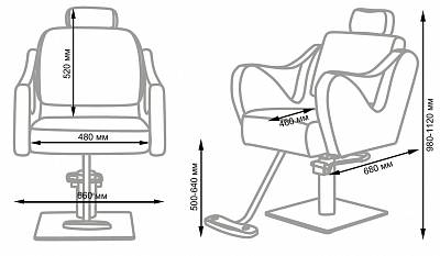 Парикмахерское кресло МД 366