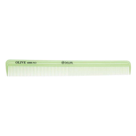 DEWAL, Расческа рабочая OLIVE комбинированная, узкая, зеленая, 21,5 см