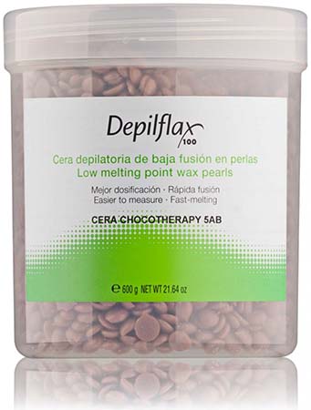 3020241001D Depiflax100 Воск горячий в гранулах цвет- Шоколадный (Cera Chocotherapy) 600 гр.