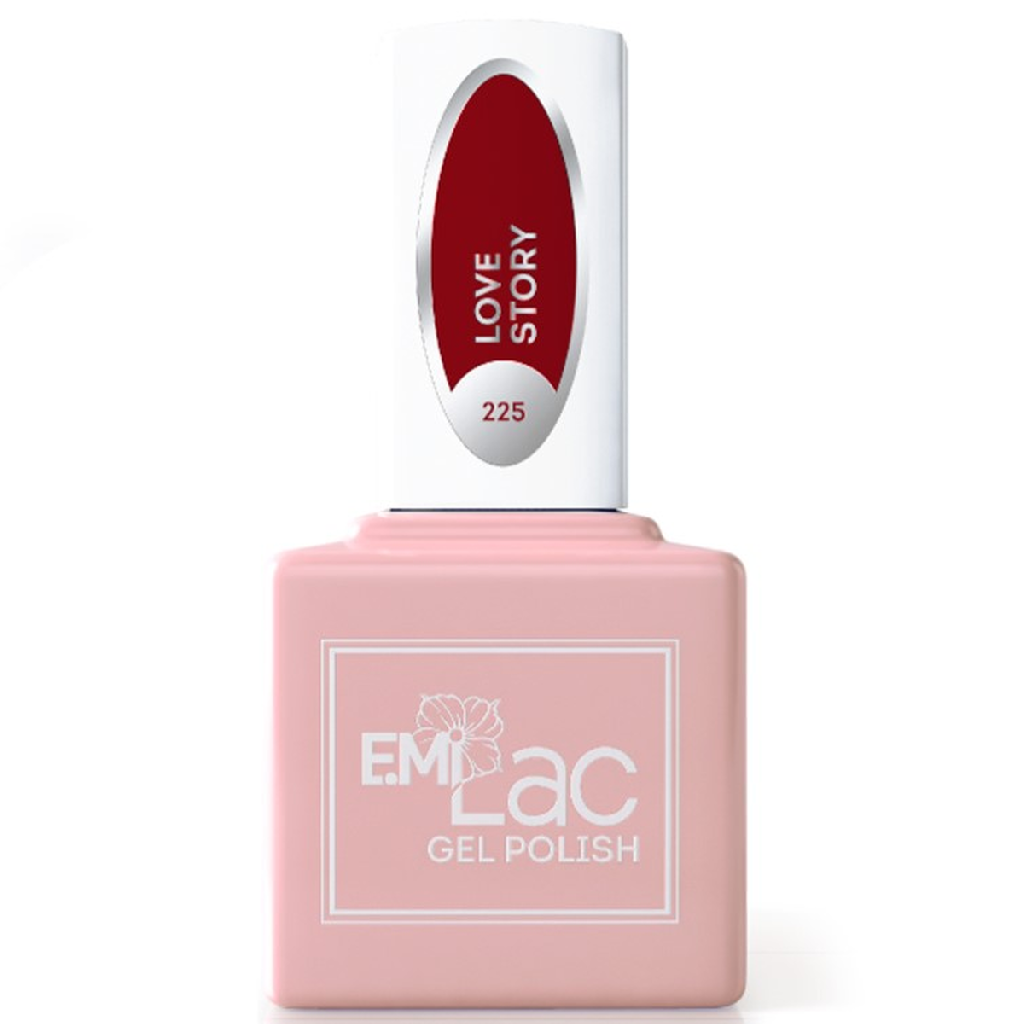 73b5508a-4062-11eb-ba86-001e67fb60ab〵E.MiLac, Гель-лак №225 История любви Red Manifest, 9 мл_0