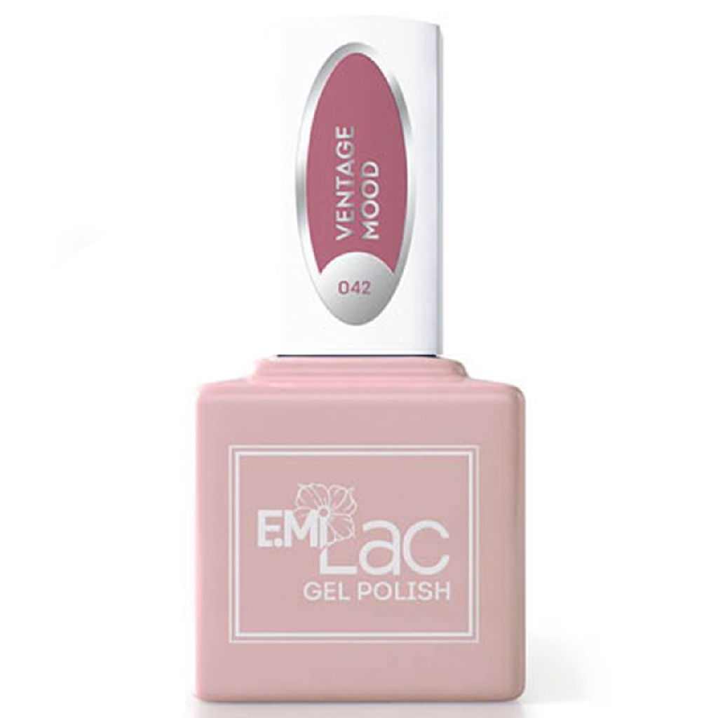 79baa23a-4062-11eb-ba86-001e67fb60ab〵E.MiLac, Гель-лак №042 Винтажное настроение Shades of Elegance, 9 мл_0