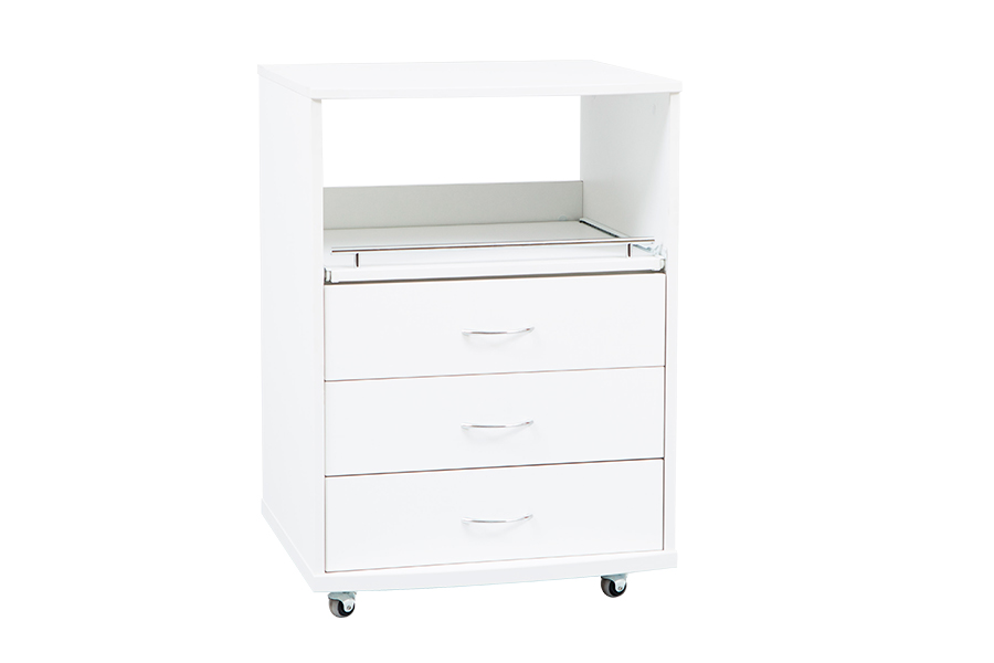 Педикюрно-косметологическая тумба Italika 2 выдвижная полка три ящика