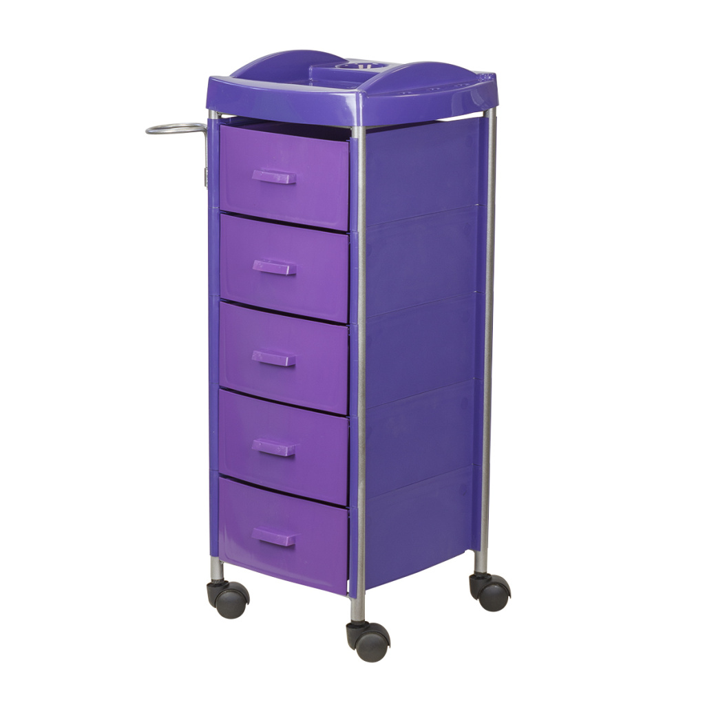 Тележка парикмахерская Глорис-03 фиолетовая