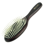 DEWAL, Щетка массажная деревянная пластиковый штифт, 11 рядов