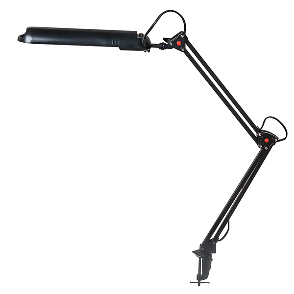 Лампа маникюрная на струбцине черная