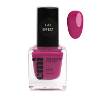 E.MiLac, Ультрастойкий лак №155 Малиновая нега Gel Effect, 9 мл
