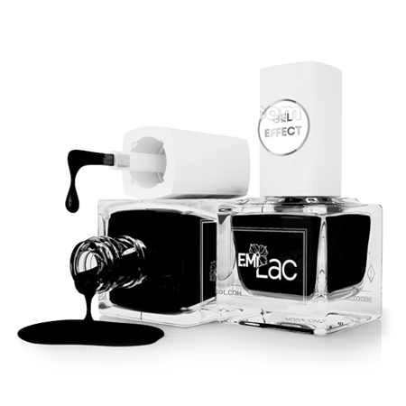 E.MiLac, Ультрастойкий лак №050 Маленькое черное платье Gel Effect, 9 мл