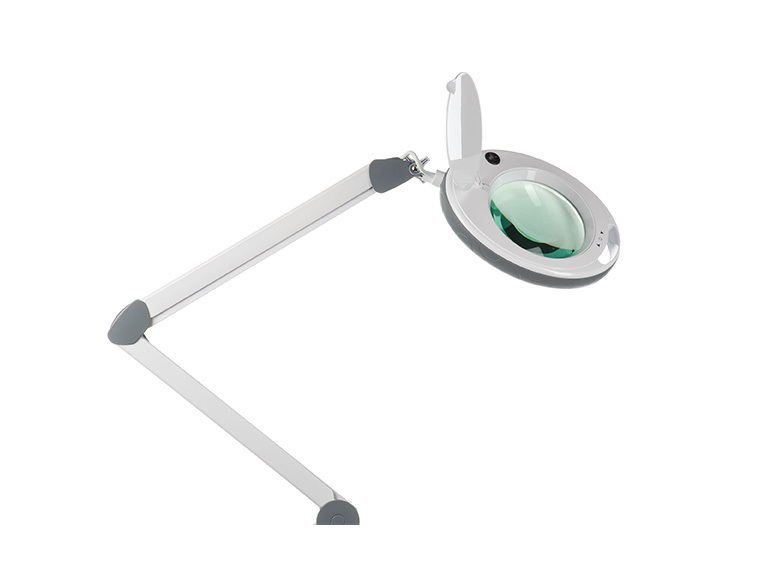 Лампа-лупа 5 диоптрий светодиодная Атисмед на струбцине 5 режимов регулировки яркости