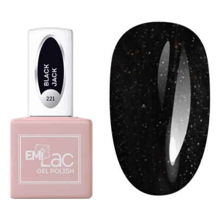 E.MiLac, Гель-лак №221 Блэк Джек Hype, 9 мл