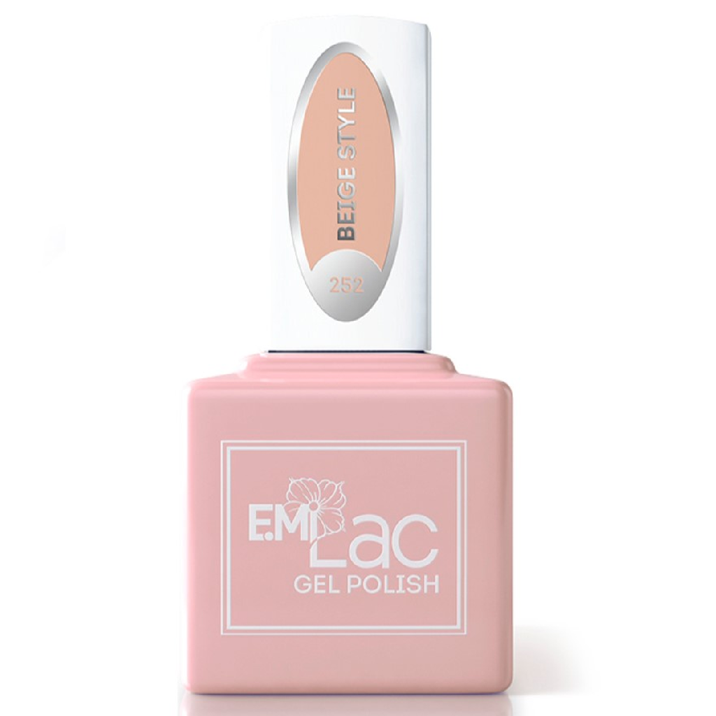 679b685a-4062-11eb-ba86-001e67fb60ab〵E.MiLac, Гель-лак №252 Beige Style, 9 мл_1