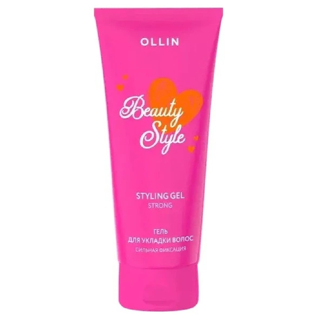 1d592833-5942-11ee-9345-f02f7487fc7c〵Ollin, Гель для укладки волос сильной фиксации BEAUTY STYLE, 200мл NEW розовый_1