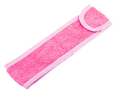 400321 Повязка для волос махровая  Розовая
