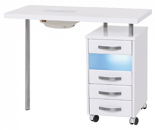 Маникюрный стол PS UFV встроенный УФ-блок и вытяжка в комплекте