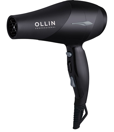 397960 Профессиональный фен OLLIN Professional модель OL-7105 (чёрный, 2200Вт, 2 скорости, 3 темп.режима,