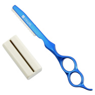 M2134-BL Бритва филировочная со станком, синяя