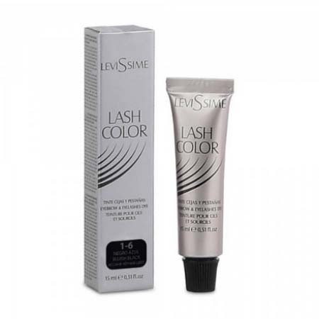 4508LS LevisSime LASH COLOR Краска для бровей и ресниц  15 мл, Иссиня-черная 1-6