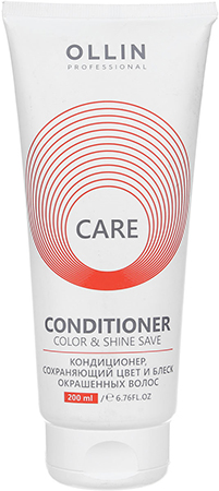 395096 OLLIN CARE Кондиционер, сохраняющий цвет и блеск окрашенных волос 200мл