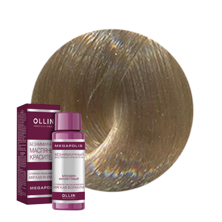 Ollin, Краска для волос Megapolis 91 Блондин пепельный, 50 мл 
