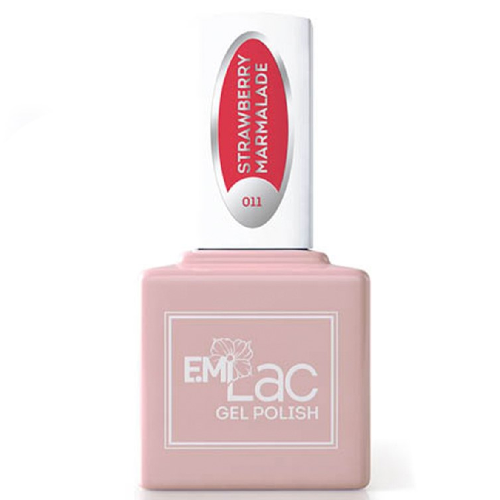 61921e53-4062-11eb-ba86-001e67fb60ab〵E.MiLac, Гель-лак №011 Клубничный мармелад, 9 мл_0