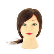 M-2023M-6 DEWAL Голова учебная шатенка, натурал.волосы 30-40 см