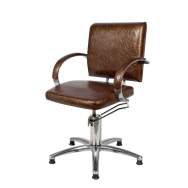 Парикмахерское кресло Калибра Люкс (обивка Бизнес №75А красный бенгал)