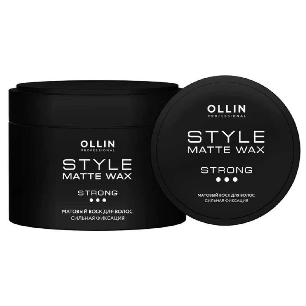 50ad911e-2410-11e6-9c03-382c4ab341ae〵Ollin, Матовый воск для укладки волос сильной фиксации STYLE, 50 мл_0