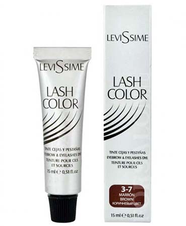 4501LS LevisSime LASH COLOR Краска для бровей и ресниц 15мл,коричневая 3-7