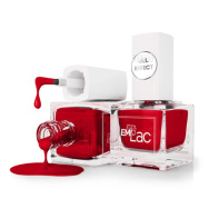 E.MiLac, Ультрастойкий лак №030 Безупречный красный Gel Effect, 9 мл