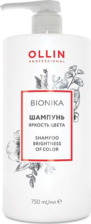 390046 OLLIN BioNika Шампунь для окрашенных волос Яркость цвета 750мл