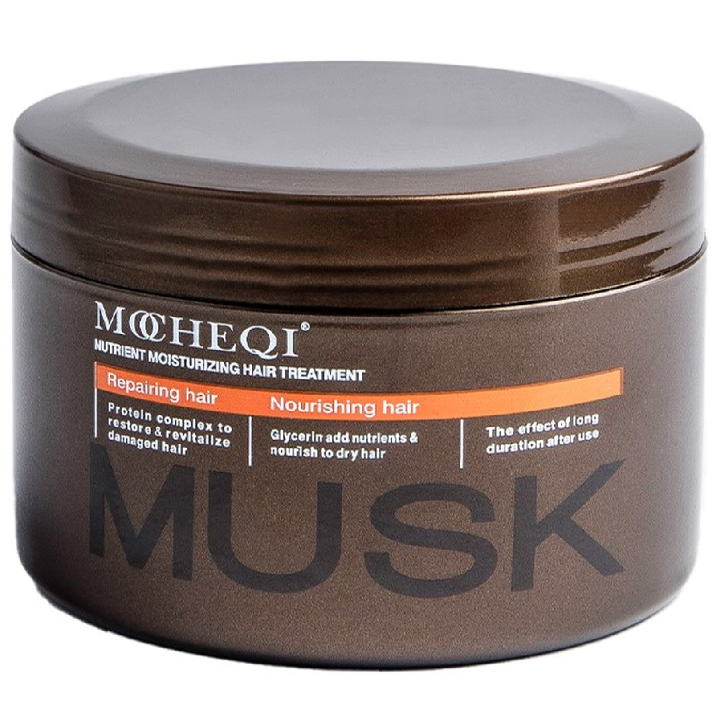 f578786c-b78e-11ea-9718-001e67fb60ab〵MOCHEQI Musk, Протеиновая маска для волос с пантенолом Nuntrient Moisturizing Hair Treatment, 500 мл_1 (1)