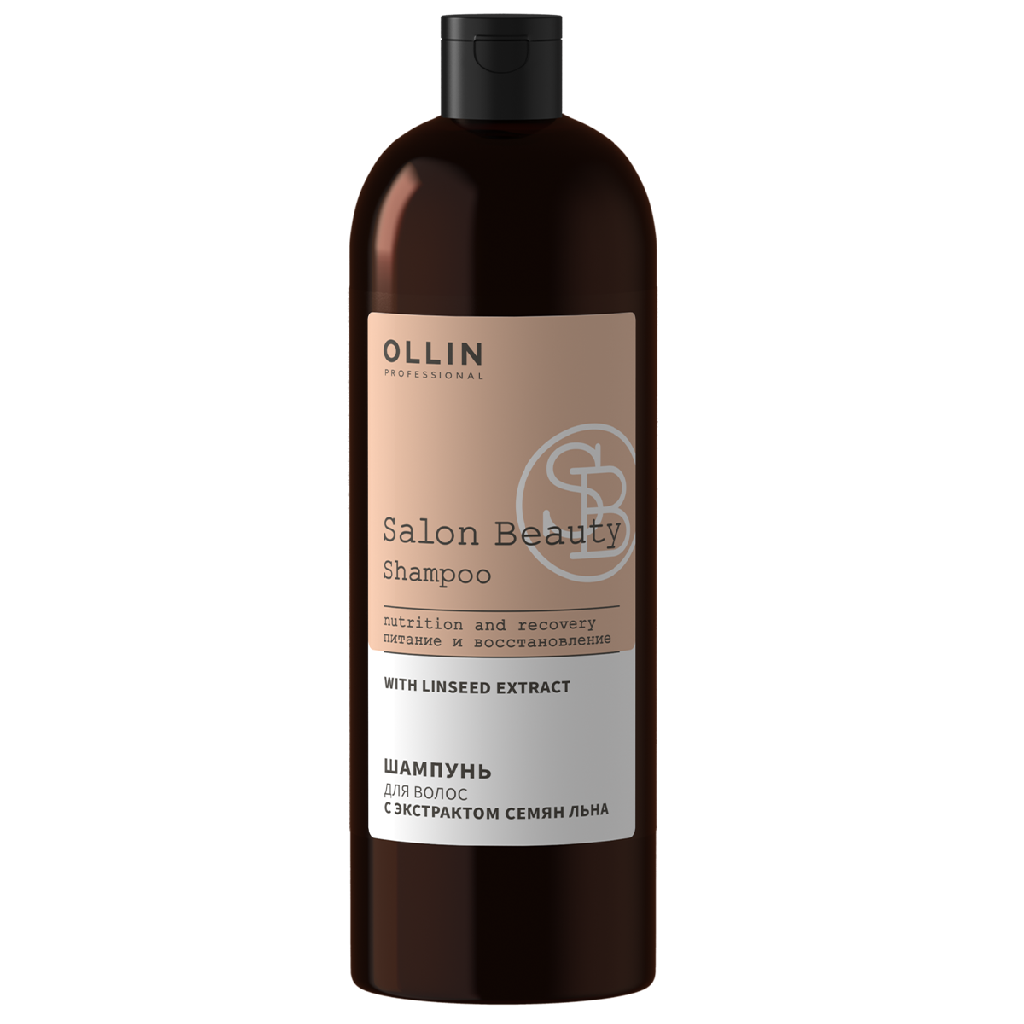 b2486631-1163-11ed-930e-f02f7487fc7c〵Ollin, Шампунь для волос с экстрактом семян льна SALON BEAUTY, 1000 мл_0