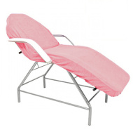 Чехол на кушетку махровый розовый