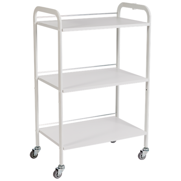 Столик тележка для приборов СТ 19 полки ЛДСП бесшумный ход