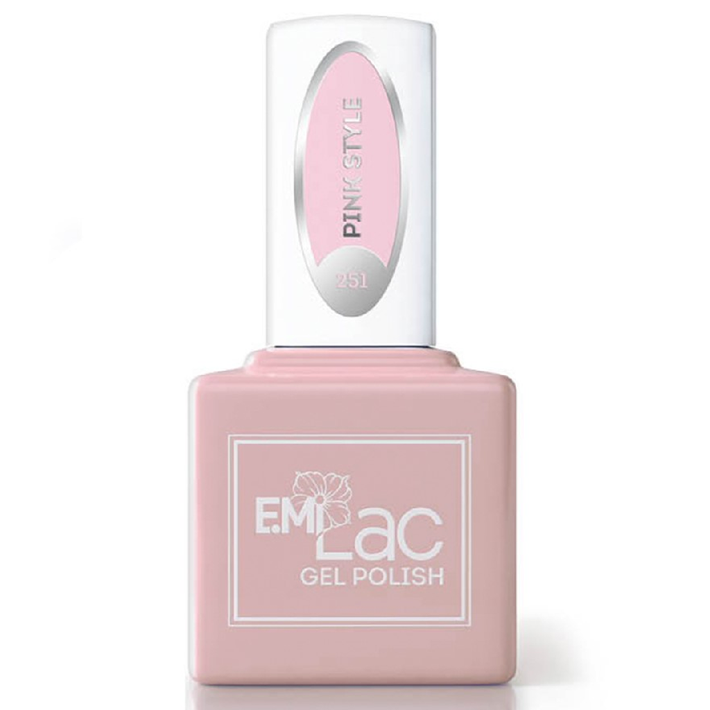 679b6858-4062-11eb-ba86-001e67fb60ab〵E.MiLac, Гель-лак №251 Pink Style, 9 мл_1
