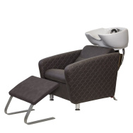 Парикмахерская мойка МД 123 LUX  глубокая раковина подставка под ноги