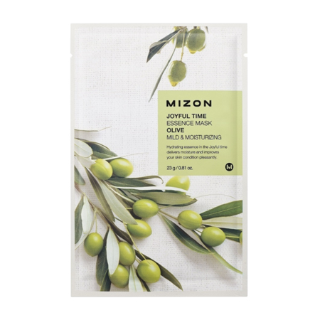 MIZON, Тканевая маска для лица с экстрактом оливы Joyful Time Essence Mask Olive, 23 мл