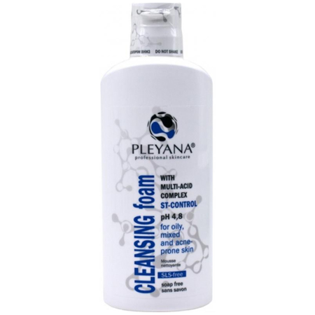 Pleyana, Очищающая пенка с мультикислотным комплексом ST-CONTROL, 170 мл