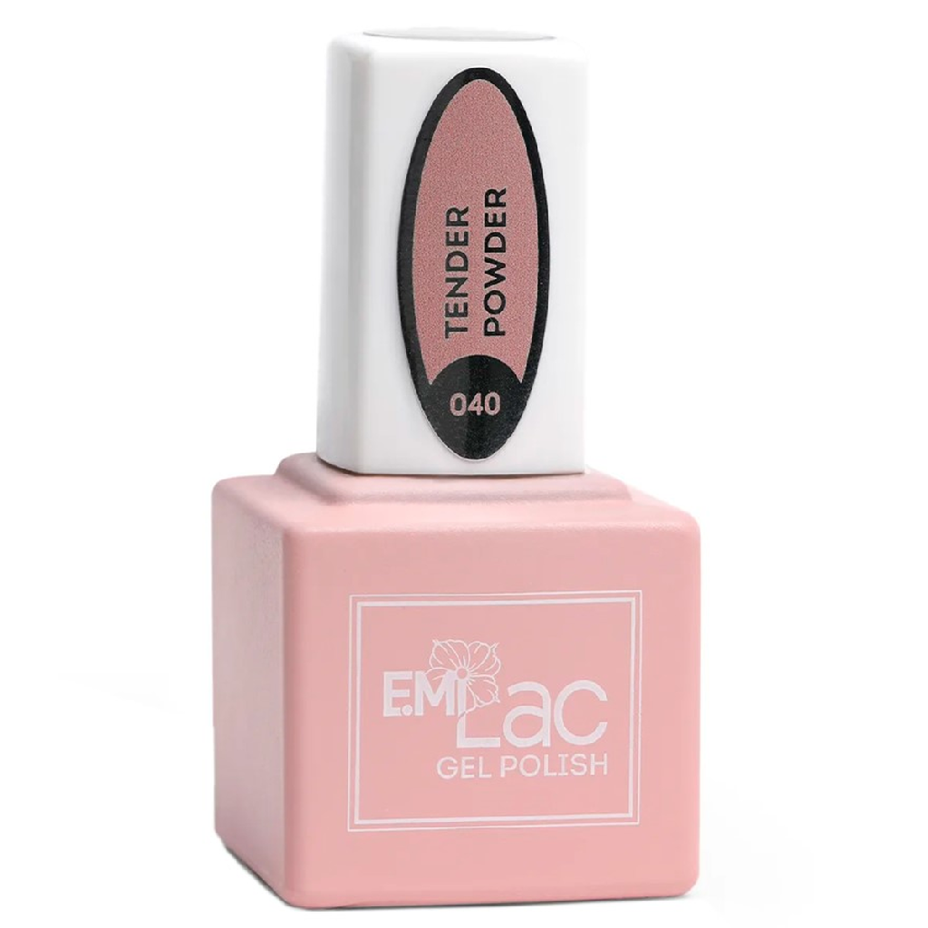 79baa238-4062-11eb-ba86-001e67fb60ab〵E.MiLac, Гель-лак №040 Нежная пудра Shades of Elegance, 9 мл_0