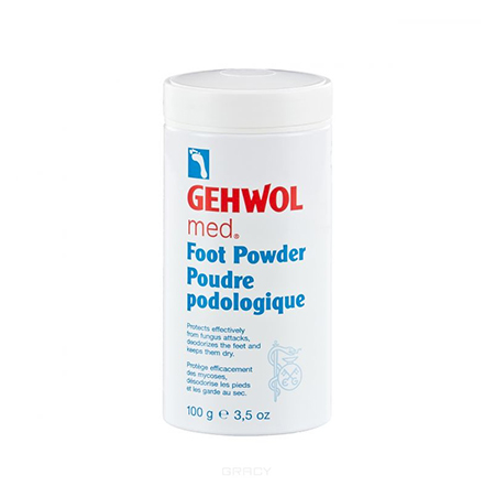 2 Gehwol   Пудра для влажных ног банка, 100 гр