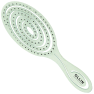 Ollin, Щётка массажная Flexible гибкая, овал, нейлоновые штифты (улитка)