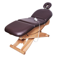 Массажная СПА кушетка Релакс 3 трехмоторная регулируемый подголовник каркас дерево