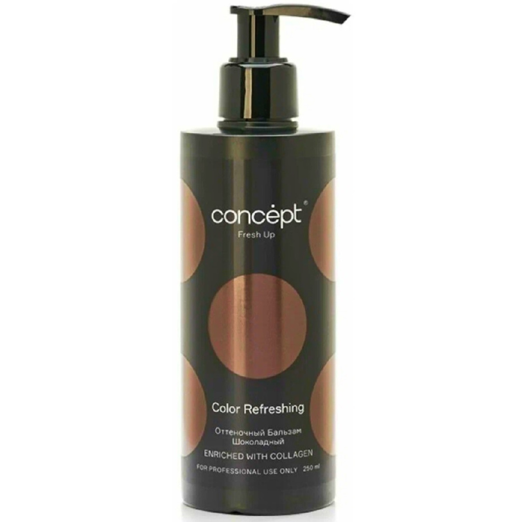 e17d8e63-adc4-11ed-932e-f02f7487fc7c〵Concept, Оттеночный бальзам обогащенный коллагеном шоколадный Fresh Up, 250 мл_0 (1)
