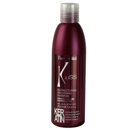20001 FarmaVita K.Liss Restructuring smoothing shampoo. Реструкт. шампунь с кератином 250ml.