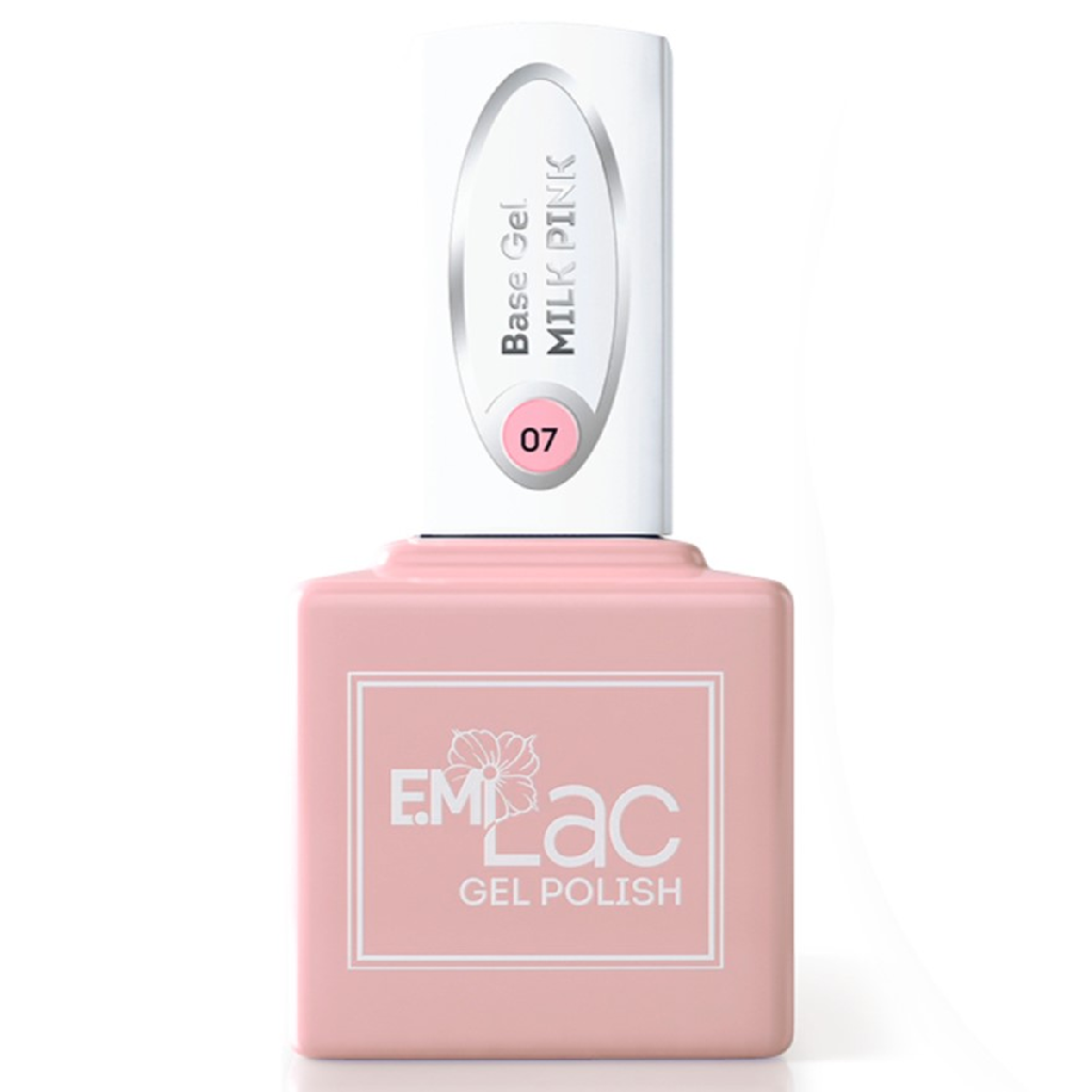 4f53e531-4062-11eb-ba86-001e67fb60ab〵E.MiLac, База №07 Молочный розовый Base Gel, 9 мл_0