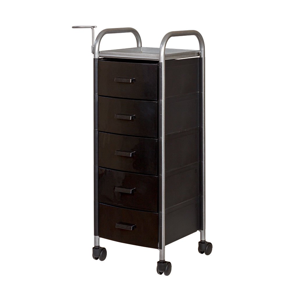 Тележка парикмахерская Глорис-02 черная