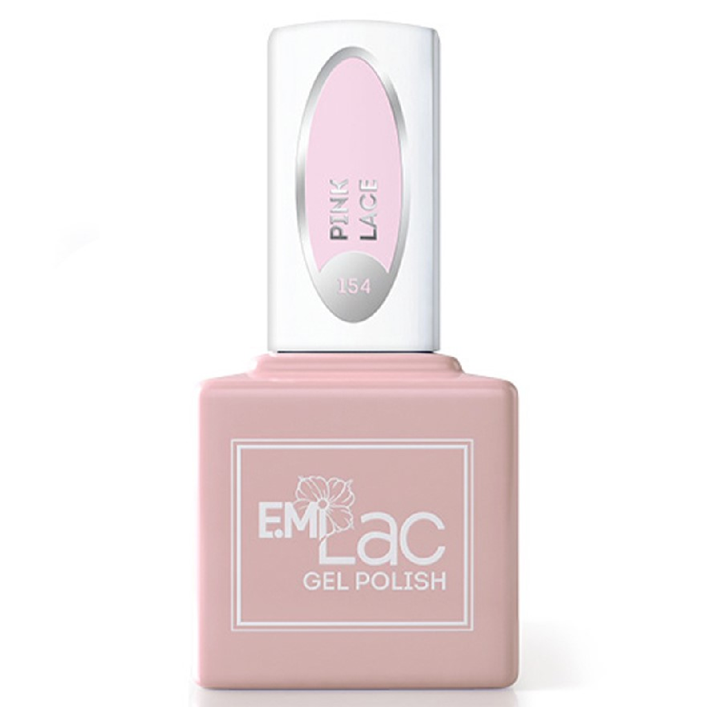8bfb25d5-4062-11eb-ba86-001e67fb60ab〵E.MiLac, Гель-лак №154 Розовое кружево WEC, 9 мл_1