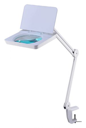 Лампа-лупа 5 диоптрий ММ5 189 (Л008D Т1)  регулировка режимов света 84 диода на струбцине