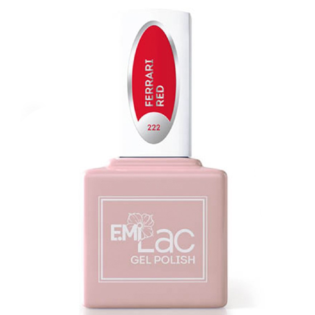 73b55085-4062-11eb-ba86-001e67fb60ab〵E.MiLac, Гель-лак №222 Феррари Red Manifest, 9 мл_1