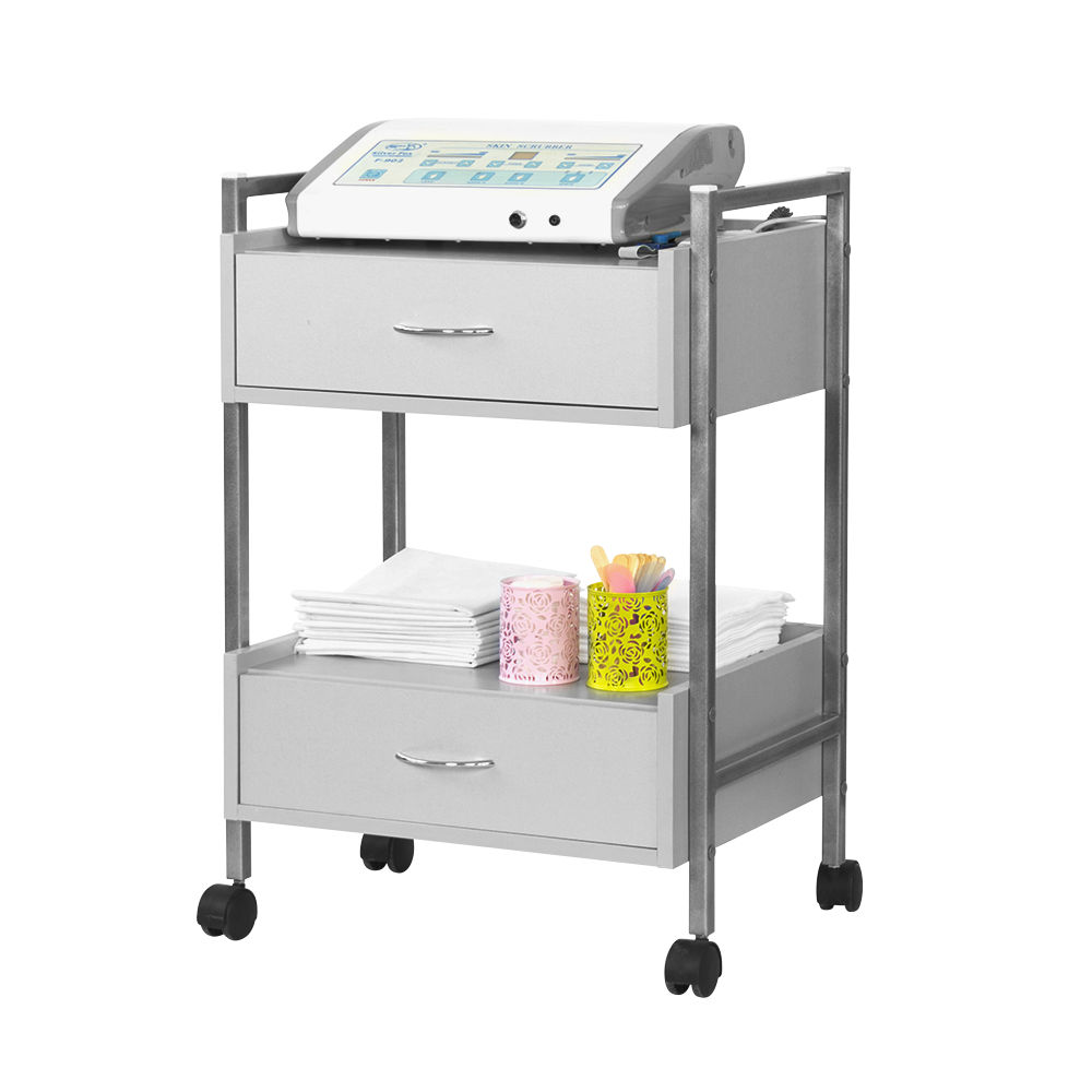 Тележка косметологическая МД 107 серебро